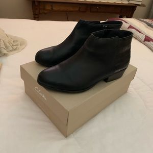 Clarks Black Bootie